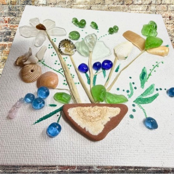 Unique Handmade Beach Art Gift - Picture 2 of 4